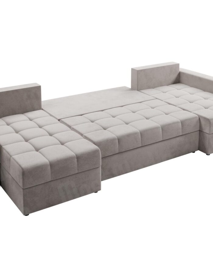 Narożnik Verano – welurowa elegancja i pikowany styl